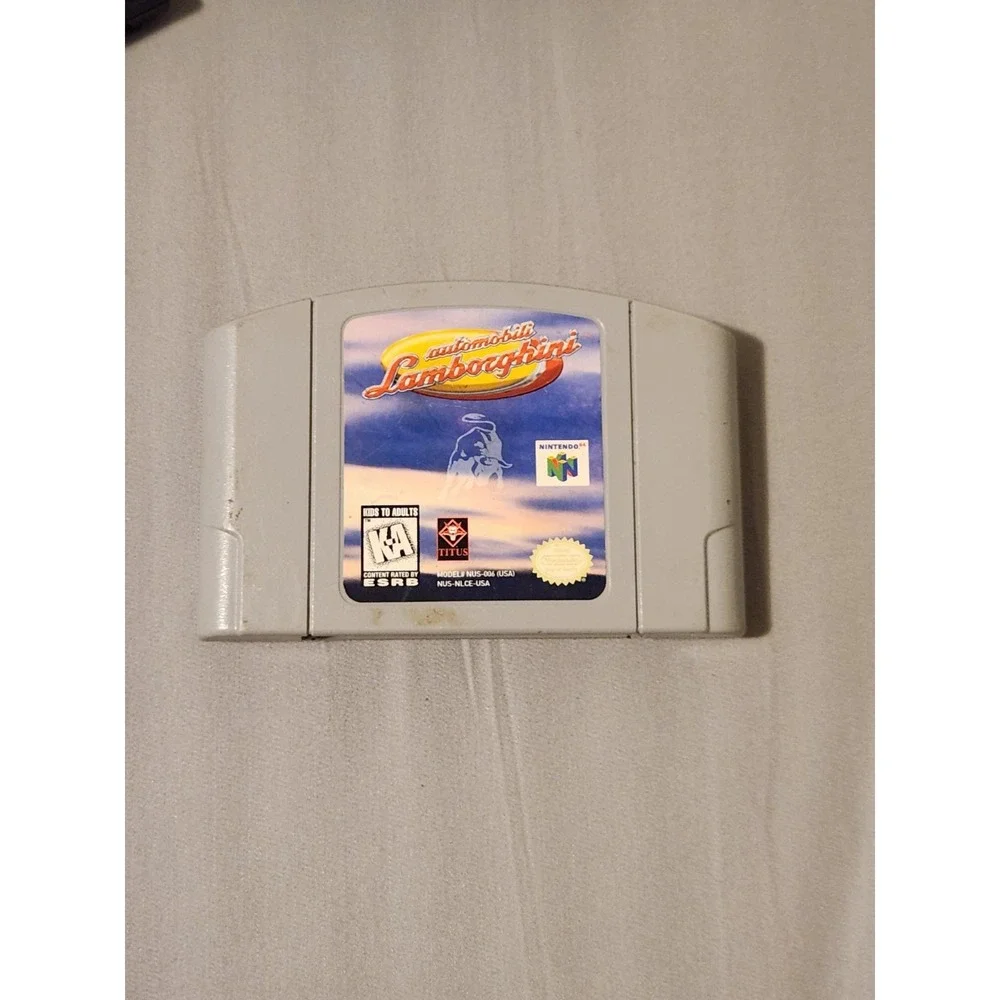 N64 Automobili Lamborghini Racing Game Nintendo 64 Guaranteed Works Great